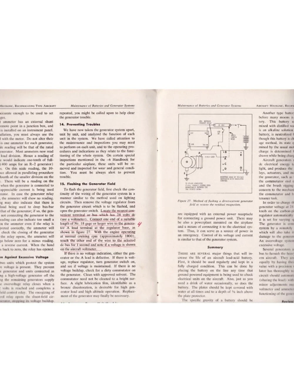 1963 USAF Aircraft Mechanic Electrical Systems Course 4313 Manual Air University